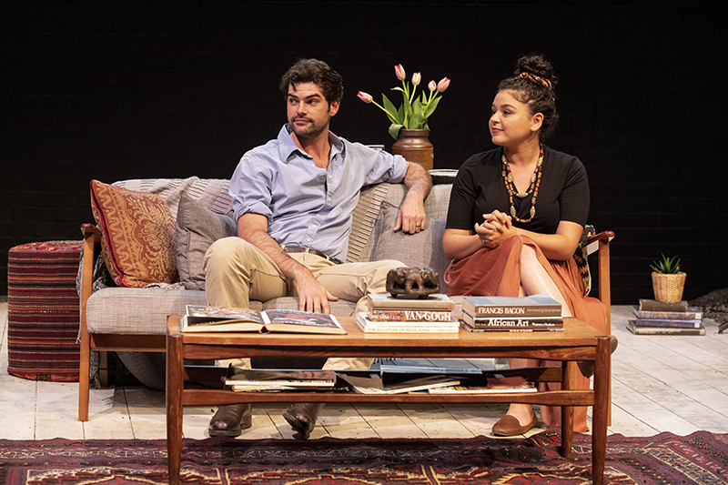 Melissa Kahraman and Nicholas Drummond in 2019 graduating production, God of Carnage directed by multi-Emmy-Award-winning Judy Davis