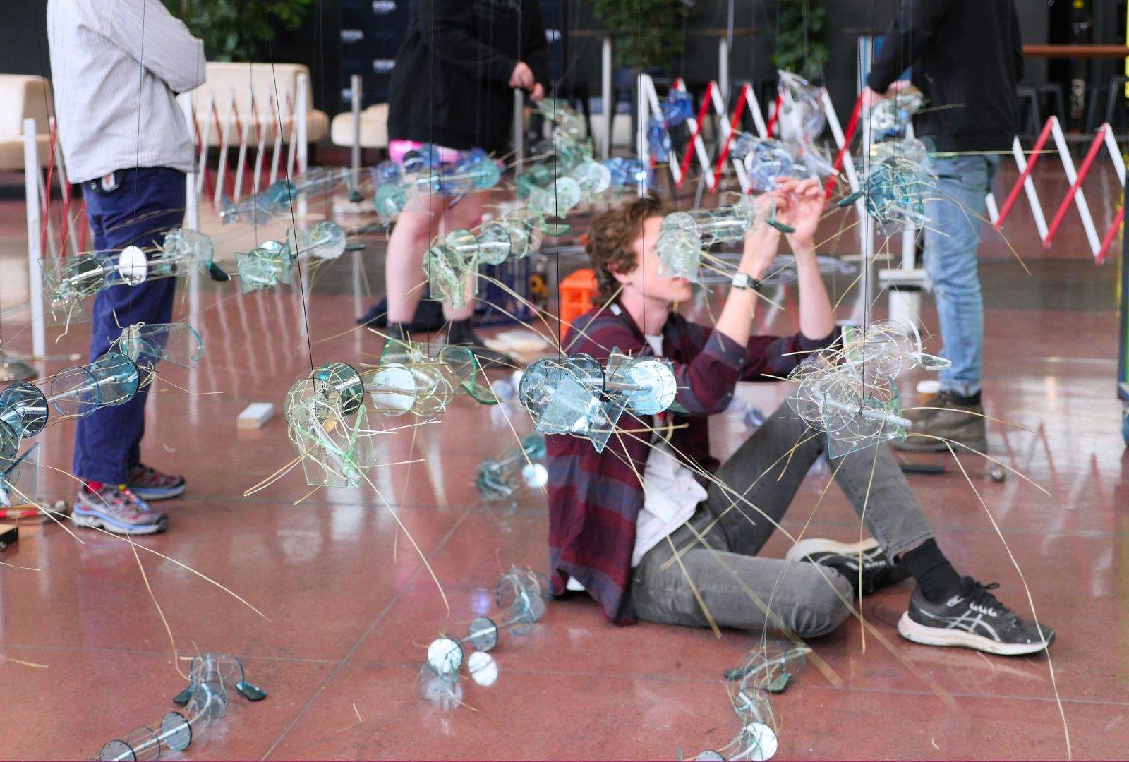 Burra installation in the NIDA Foyer.