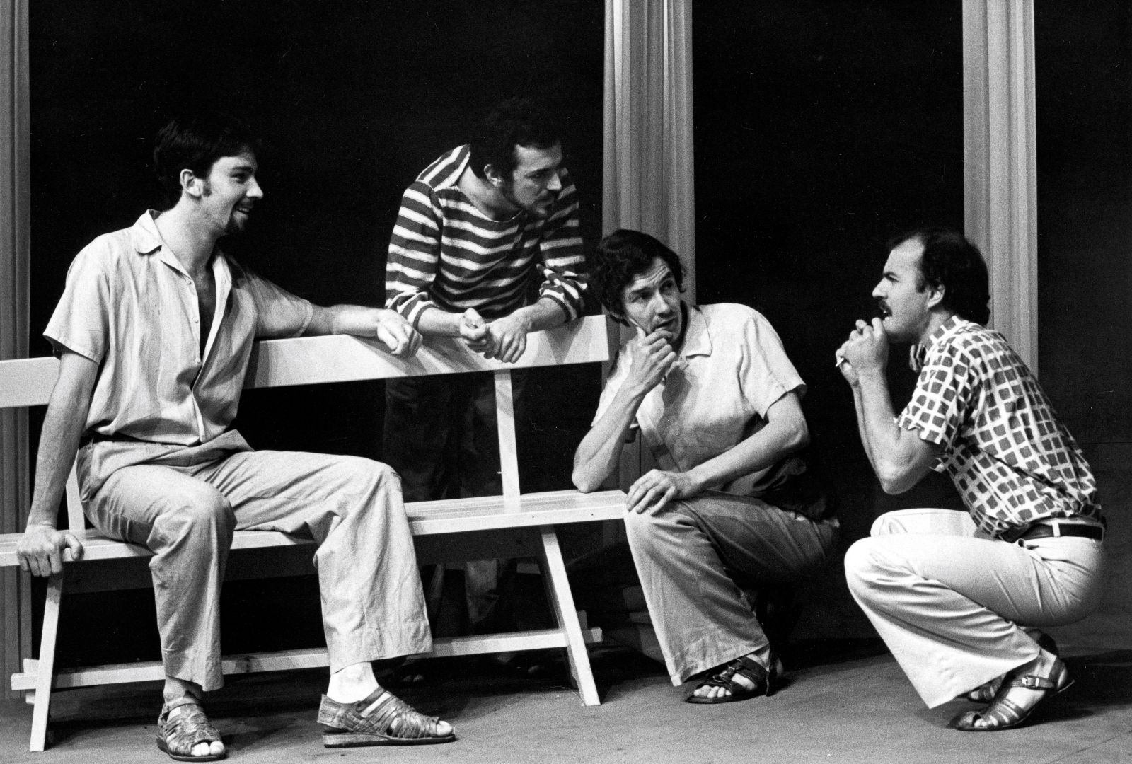 Love's Labours Lost 1980 B, left to right Nicholas Eadie, Gary Samolin, Jim Kemp, Bob Phillipe