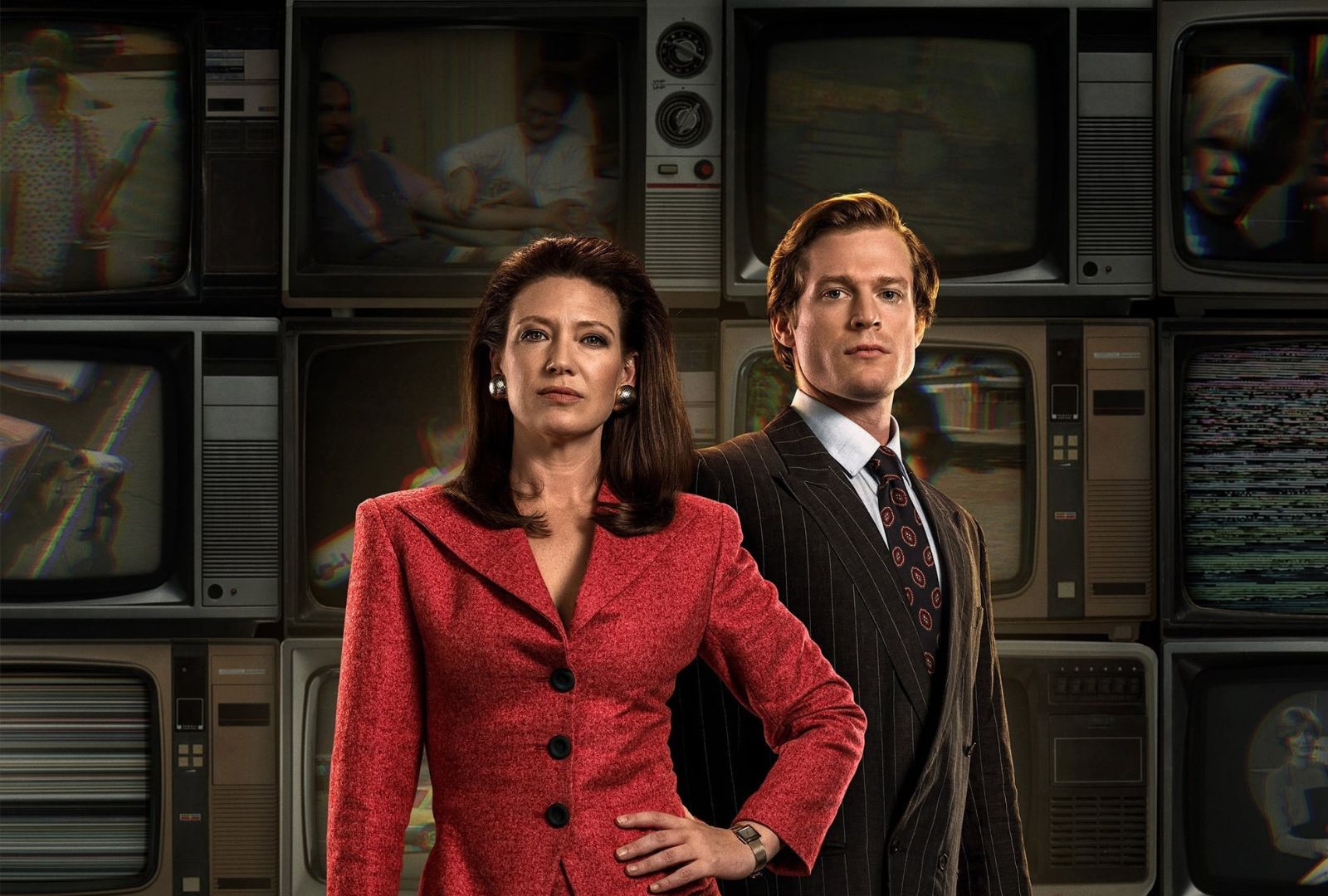 From left: Anna Torv and Sam Reid star in the Australian series “The Newsreader.”